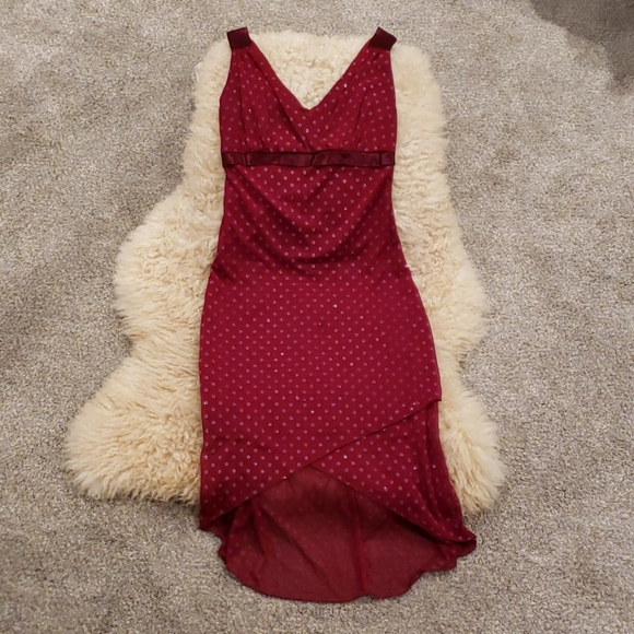Ruby Rox Dresses & Skirts - Late 90s Vintage Ruby Rox Garnet Red Shimmer Dress